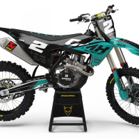 Husqvarna Mx Graphics Kit Corsa Teal