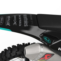 Husqvarna Mx Graphics Kit Corsa Teal Tail