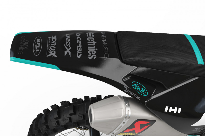 Husqvarna Mx Graphics Kit Corsa Teal Tail