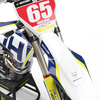 Husqvarna Mx Graphics Kit Legacy White Front