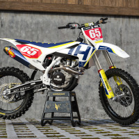 Husqvarna Mx Graphics Kit Legacy White Promo