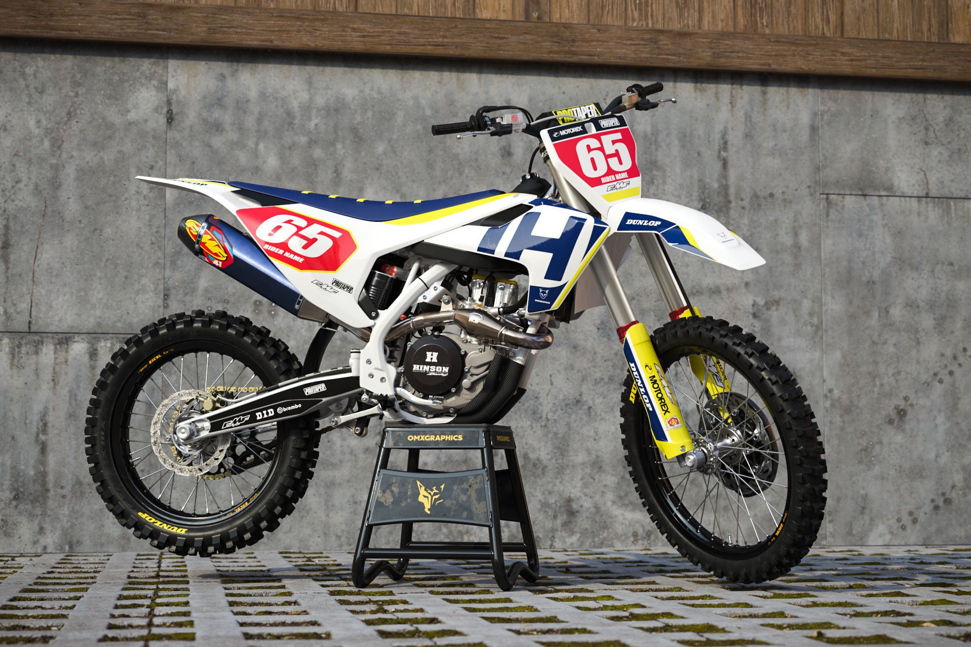 Husqvarna Mx Graphics Kit Legacy White Promo