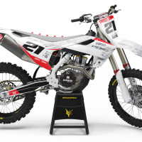 Husqvarna Mx Graphics Kit Semper Fi White