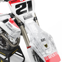 Husqvarna Mx Graphics Kit Semper Fi White Front