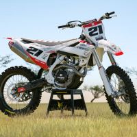 Husqvarna Mx Graphics Kit Semper Fi White Promo