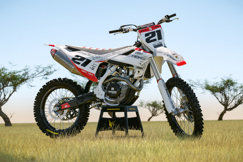 Husqvarna Mx Graphics Kit Semper Fi White Promo