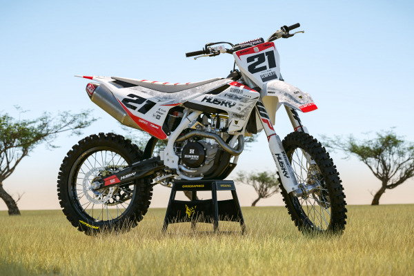 Husqvarna Mx Graphics Kit Semper Fi White Promo