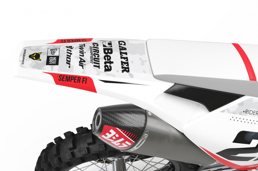 Husqvarna Mx Graphics Kit Semper Fi White Tail