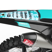 KTM Motocross Graphics Kit SEMPER FI Blue Tail