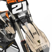 Sand Naval Camo Customizable KTM Graphics set - Front