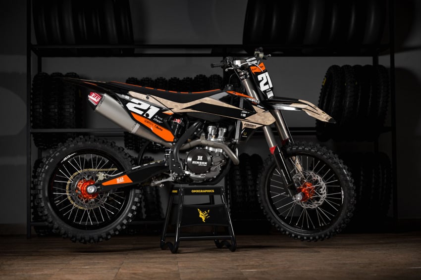 Sand Naval Camo Customizable KTM Graphics set - Promo