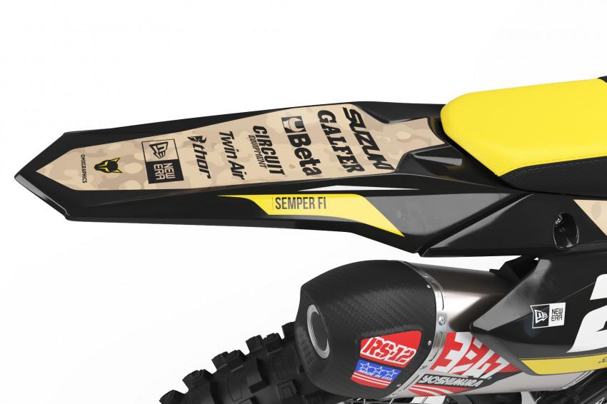 Suzuki Motocross Graphics Kit Semper Fi Tail