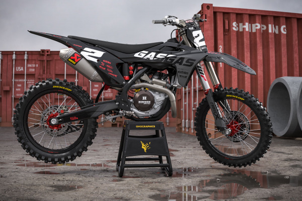 GasGas Motocross Graphics Kit Mx Corsa Dark Promo