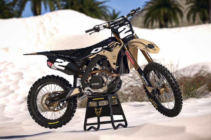 Honda Motocross Graphics Kit Mx Corsa Sand Promo