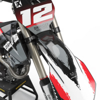 Red Customizable Graphics set for KTM - Front