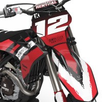 GasGas Mx Graphics Kit Torn Front