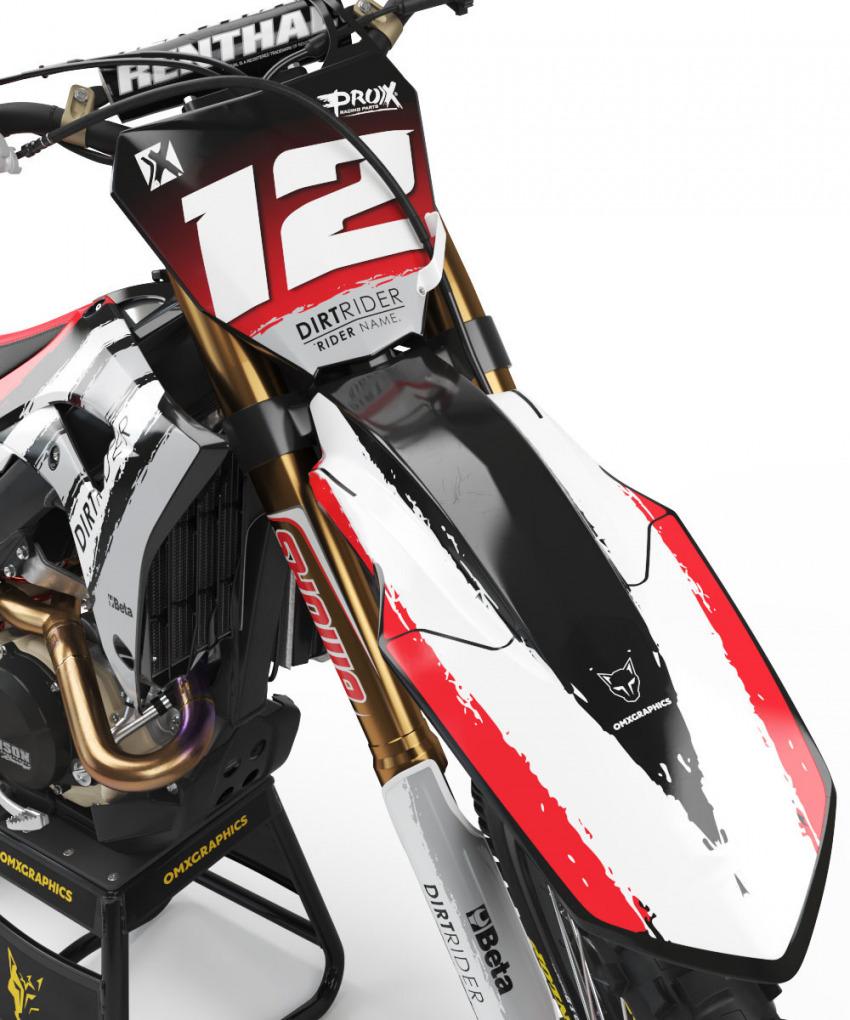 Honda Dirt Bike Graphics Kit Torn Front