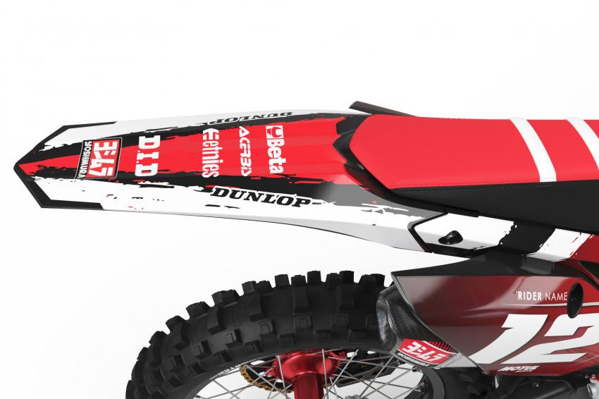 Honda Dirt Bike Graphics Kit Torn Tail