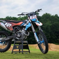 Teal and Orange Custom Graphics for KTM - Promo