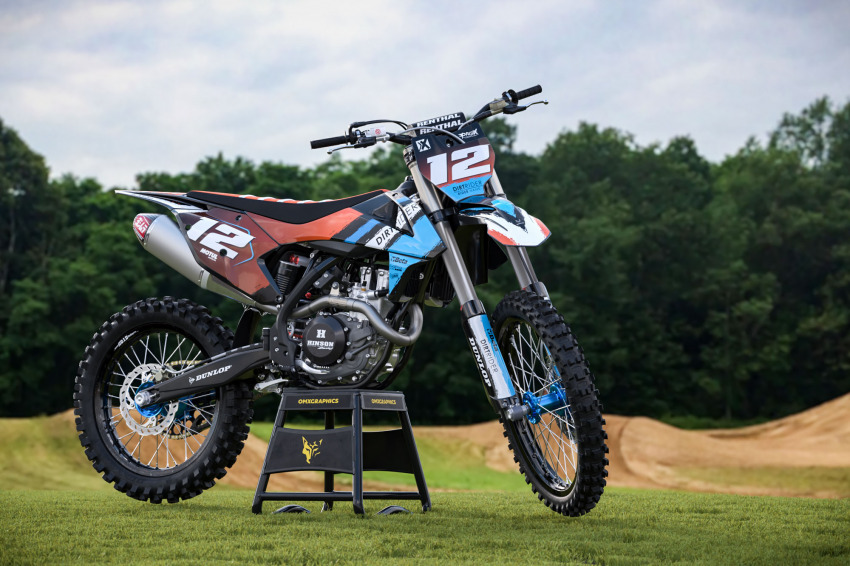 Teal and Orange Custom Graphics for KTM - Promo