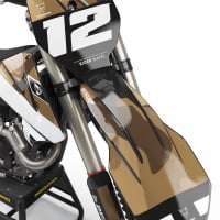 KTM Dirt bike with Sand colored camo graphics - Front