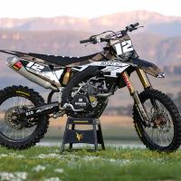 Suzuki Motocross Graphics Kit Shades Sand Promo