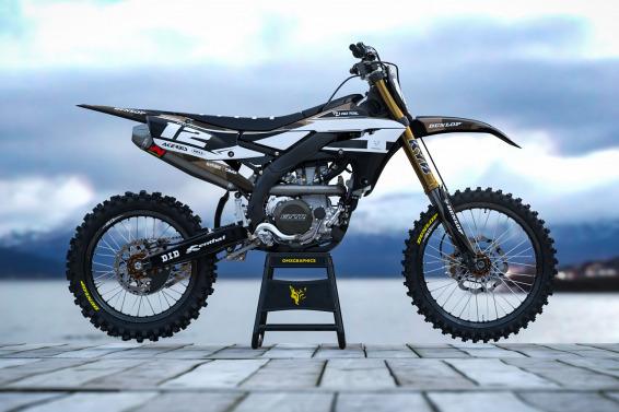 Yamaha Motocross Graphics Kit Shades Sand Promo