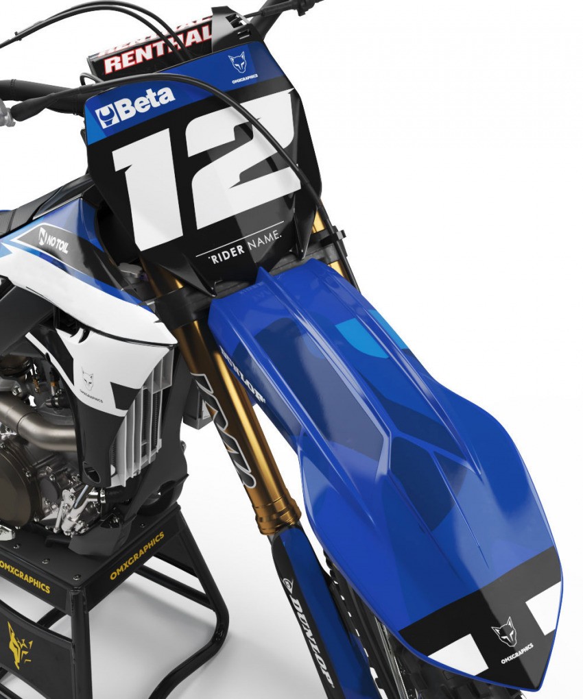 Top-notch Stickers Kit for Yamaha YZ 125 Front