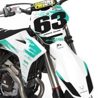 Top Quality Graphics For GasGas MC 450 F 'HANGOUT' Teal Front
