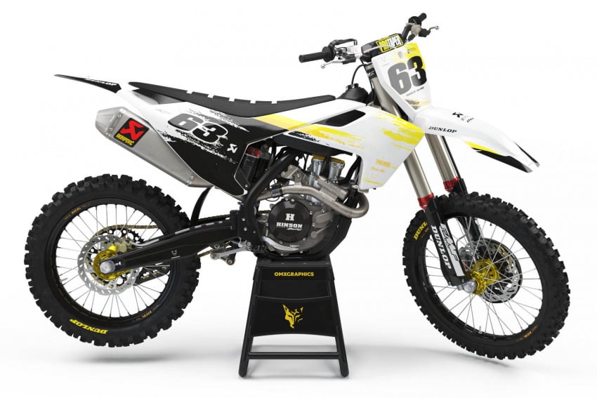 husqvarna dirt bike graphic