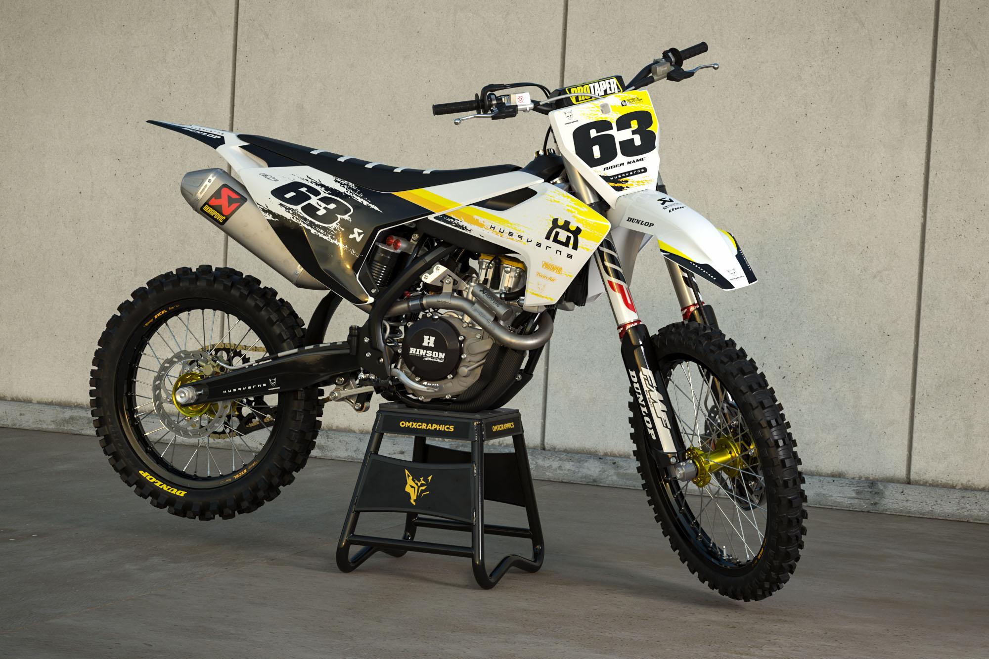 husqvarna dirt bike graphic