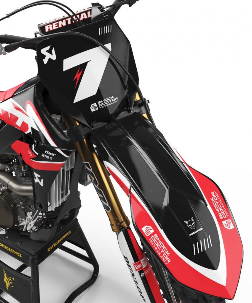 Supreme Stickers Kit for Yamaha PW 50 Front