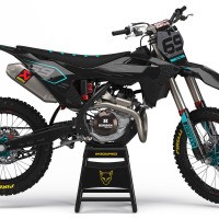 Dope Graphics For GasGas EX 250 'AVENGER' Cyan