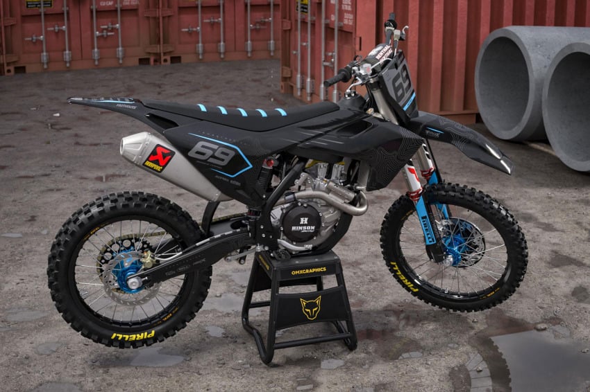 Husqvarna Mx Graphics Kit Avenger Teal Promo