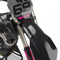 KTM Mx Graphics Kit Avenger Pink Front