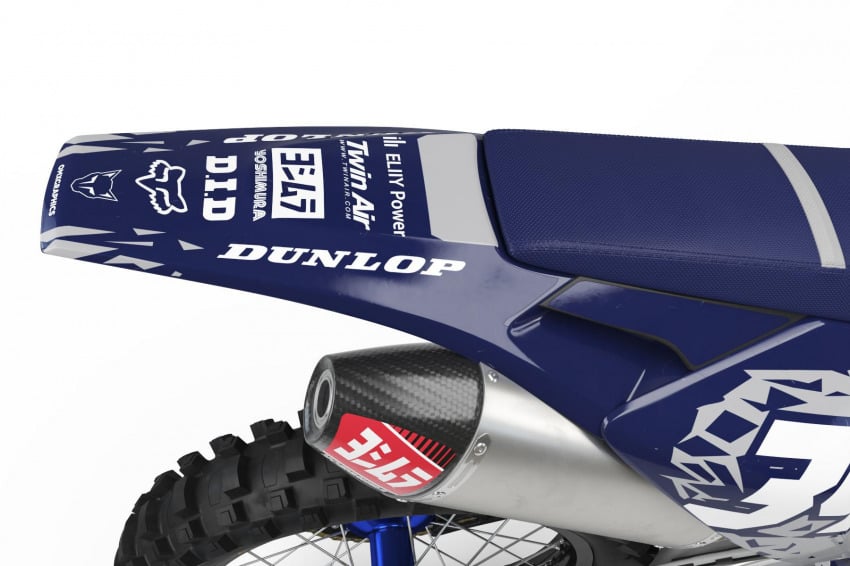 Husqvarna Mx Graphics Kit Smash Blue Grey Tail