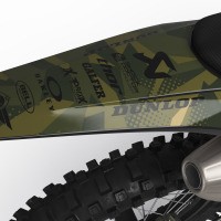 GasGas Dirt Bike Graphics Kit Army Camo Tail