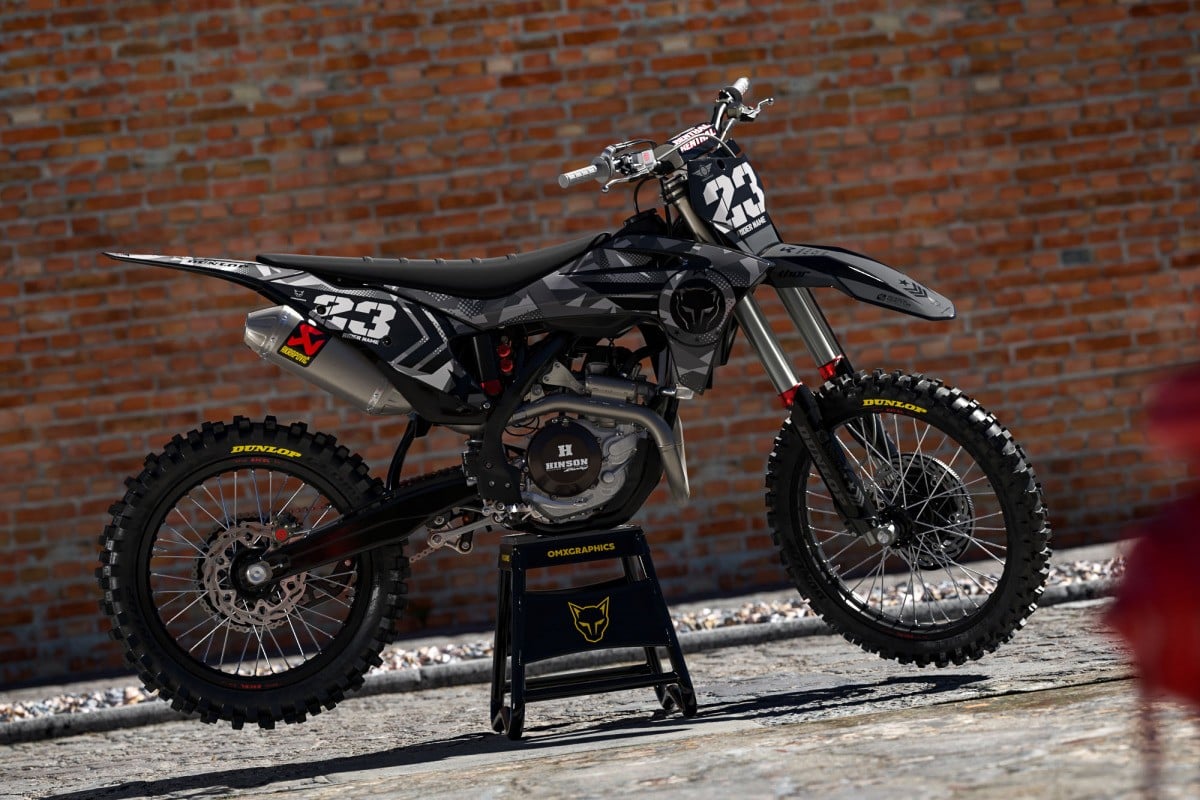 Supreme Graphics For GasGas MC250 'ARMY' Grey Promo