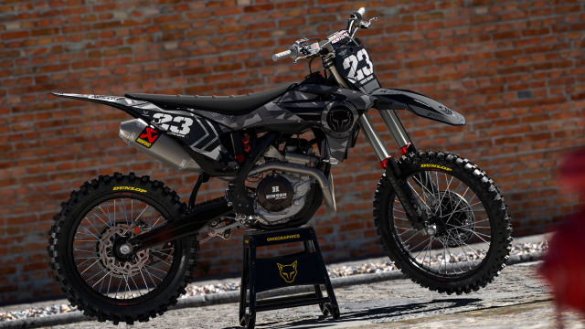 Graphics For GasGas MC250 'ARMY' Grey Promo