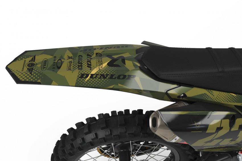Honda Dirt Bike Graphics Kit Army Camo Tail