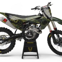 usqvarna Motocross Graphics Kit ARMY Camo