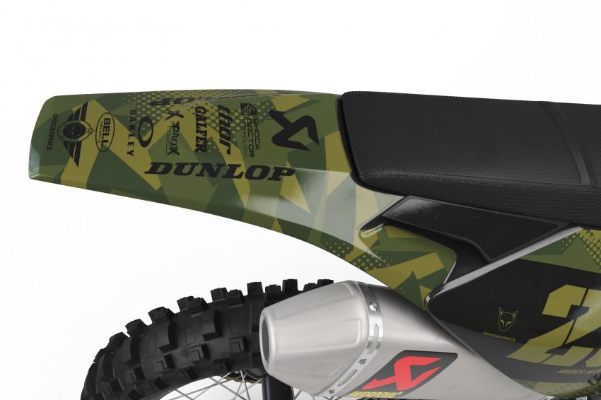 usqvarna Motocross Graphics Kit ARMY Camo Tail