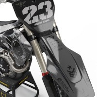 Husqvarna Motocross Graphics Kit Army Grey Front