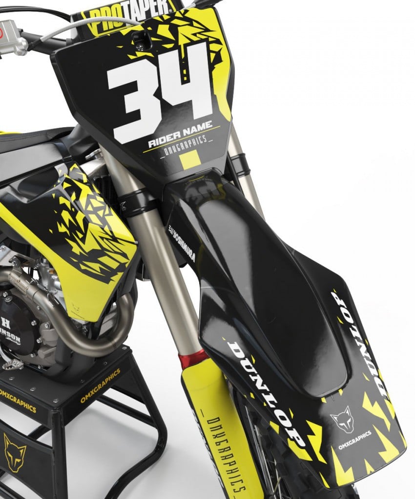Husqvarna Motocross Graphics Kit Smash Front