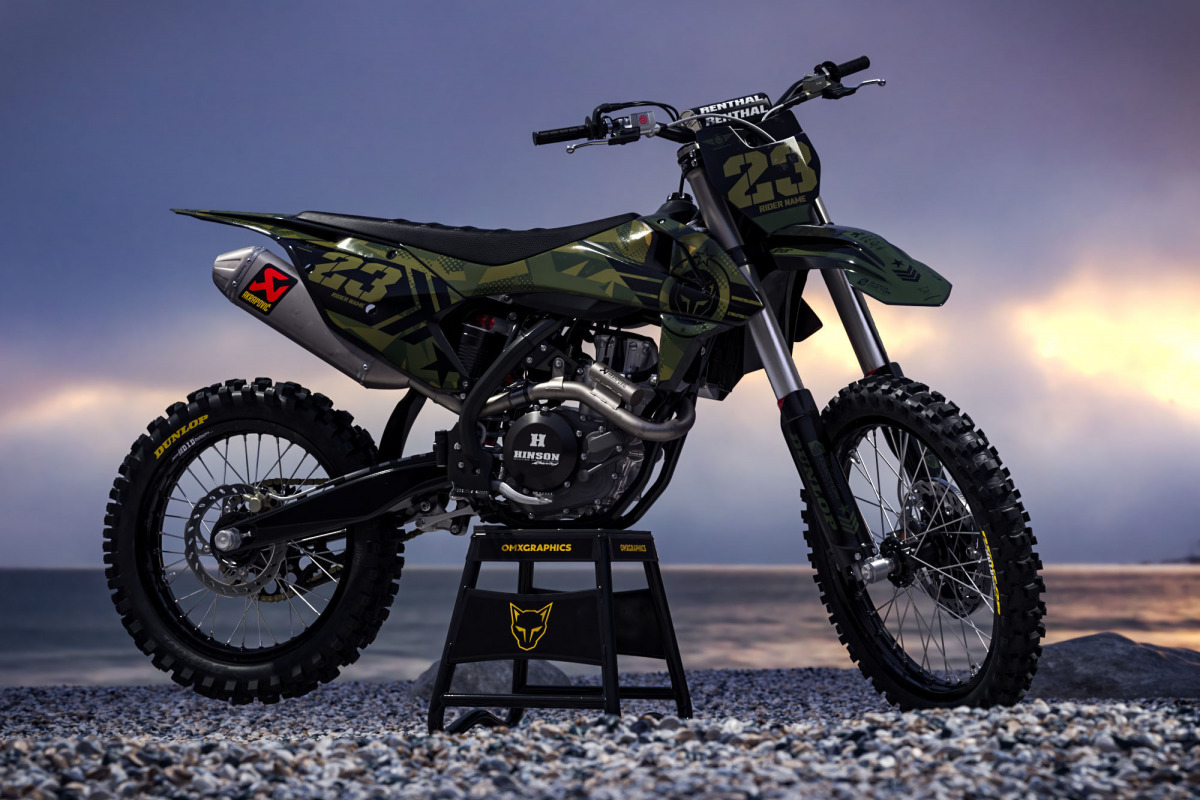 KTM Motocross Graphics Kit ARMY Camo Promo
