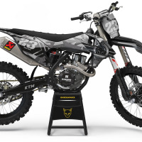 KTM Motocross Graphics Kit Army Grey