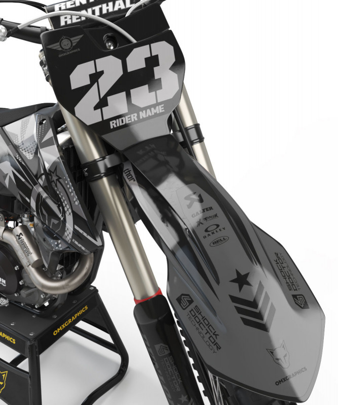 KTM ARMY Graphics Kit Grey – OMXGraphics