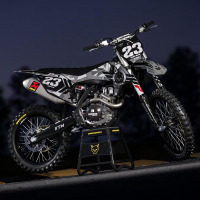 KTM Motocross Graphics Kit Army Grey Promo