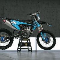 KTM Motocross Graphics Kit Smash Light Blue Promo