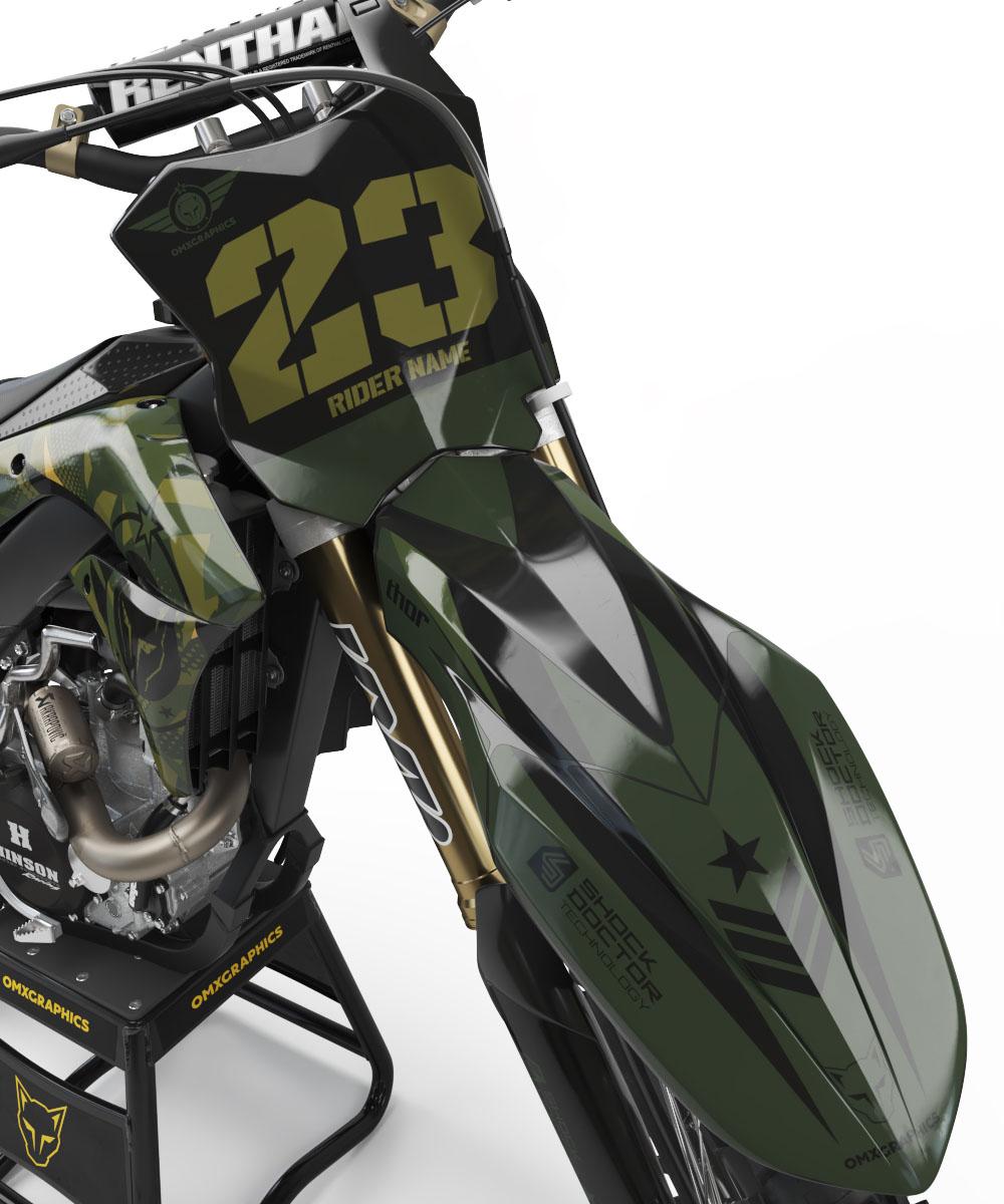 Kawasaki ARMY Graphics Kit Camo – OMXGraphics